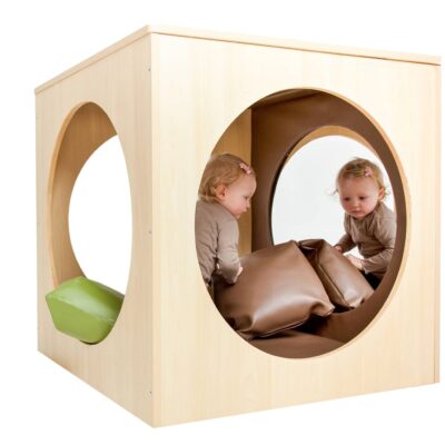 Spiegelwürfel mit 2 Spiegeln