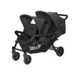 Familidoo Drillingswagen 3-Sitzer (Schwarz) - poussette 3 places lidoo h3e ergondrive full black