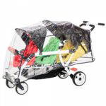 Familidoo Drillingswagen 3-Sitzer (Schwarz) - poussette 3 places lidoo h3e ergondrive full black 4