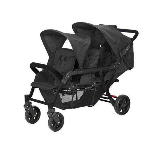 poussette-3-places-lidoo-h3e-ergondrive-full-black Familidoo Drillingswagen 3-Sitzer (Schwarz) - poussette 3 places lidoo h3e ergondrive full black