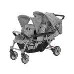 Familidoo Drillingswagen 3-Sitzer (Grau) - poussette 3 places lidoo h3e ergondrive full grey