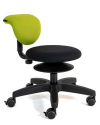 Chairgo Smoover Erzieherstuhl - Rollhocker mit Lehne