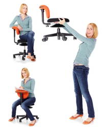 Chairgo Smoover Erzieherstuhl - Rollhocker mit Lehne – Bild 7