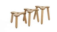 Trio 3-Bein-Hocker natur – Bild 5