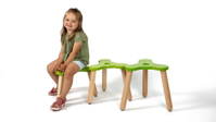 Trio 3-Bein-Hocker grün – Bild 4