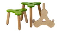 Trio 3-Bein-Hocker grün – Bild 2