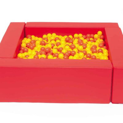 Quadratisches Bällebad rot 1,4m