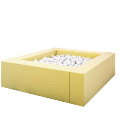 Quadratisches Bällebad gelb 1,4m