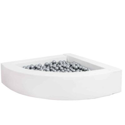 Eck-Bällebad Weiß für sensorische Räume