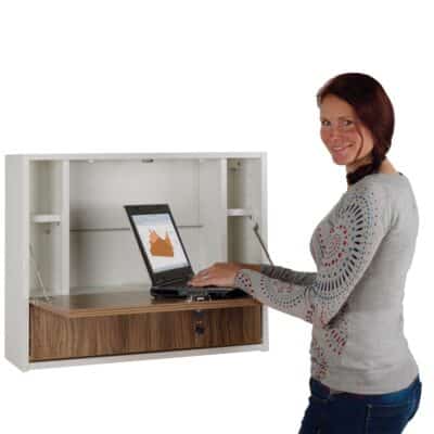Notebookschrank Wandarbeitsplatz