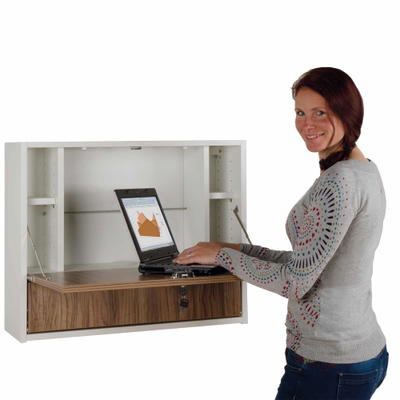Notebookschrank Wandarbeitsplatz