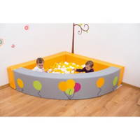 Eck-Ballbad, ohne Bälle, Ballons - ballbad 3eckig ohne balle ballons 855407 w3