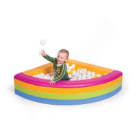 Eck-Ballbad, ohne Bälle, Regenbogen - ballbad 3eckig ohne balle regenbogen 855408 w3