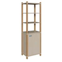 Stollenschrank eintürig mit Regalaufsatz – Bild 3