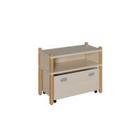 Stollenschrank mit hoher Sockelnische, einem Fach und Rollkasten – Bild 2
