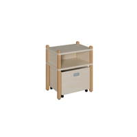 Stollenschrank mit hoher Sockelnische, einem Fach und Rollkasten – Bild 3