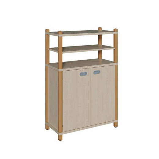 Stollenschrank-zweitürig1 Stollenschrank zweitürig mit Regalaufsatz - Stollenschrank zweitürig1