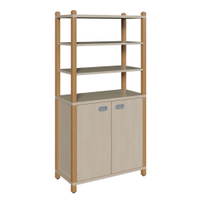 Stollenschrank zweitürig mit Regalaufsatz – Bild 2