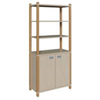 Stollenschrank zweitürig mit Regalaufsatz – Bild 3