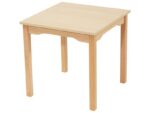 Tisch quadratisch 60×60 cm – Melaminbeschichtete Platte – Fußteil aus Holz - 43002 cn16 220620 pd p