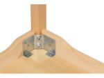 Tisch quadratisch 60×60 cm – Melaminbeschichtete Platte – Fußteil aus Holz - 43005 c016 220210 2d