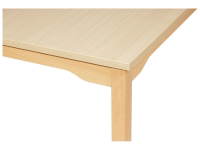 Tisch quadratisch 60x60 cm - Melaminbeschichtete Platte - Fußteil aus Metall – Bild 6