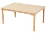 Tisch rechteckig – Melaminbeschichtete Platte – Fußteil aus Holz - 43008 cn16 220624 pd