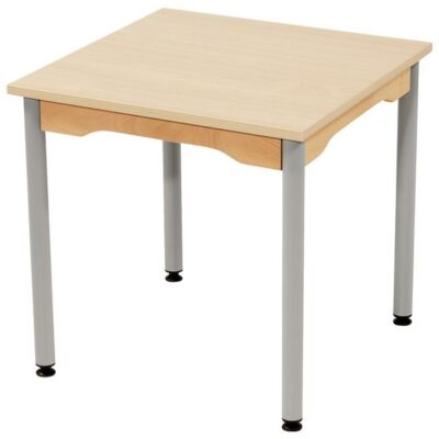 Tisch quadratisch 60x60 cm - Melaminbeschichtete Platte - Fußteil aus Metall