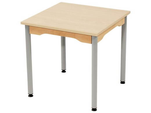 43020_cn06_220620_pc-2 Tisch quadratisch 60×60 cm – Melaminbeschichtete Platte – Fußteil aus Metall - 43020 cn06 220620 pc 2