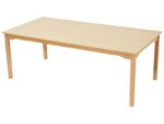 Tisch rechteckig – Melaminbeschichtete Platte – Fußteil aus Holz - 43038 cn16 220620 pd