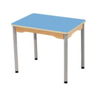 Tisch rechteckig - mit beschichteter Platte - Fußteil aus grauem Metall – Bild 9