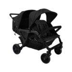 Familidoo Lidoo City Vierlingswagen BB 4-Sitzer (Komplett Schwarz) - poussette 4 places lidoo city h4e full black