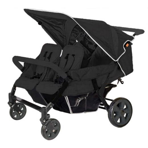 poussette-4-places-lidoo-star-full-black Familidoo Lidoo Star 4 Sitzer (Komplett Schwarz) - poussette 4 places lidoo star full black