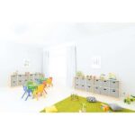 Schrank M mit Textilboxen, Breite: 116 cm – Doppelset (Quadro 89) - SET6144 c 18