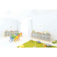 Schrank M mit Textilboxen, Breite: 116 cm - Doppelset (Quadro 89) – Bild 3