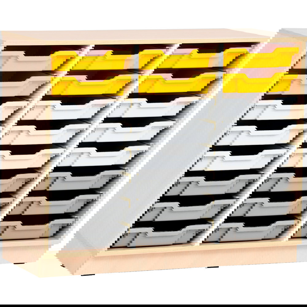 Regal M + 24 diverse Behälter (Quadro 158)