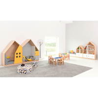 Möbelsatz Quadro Häuserzeile gelb-grau 160/160W – 180° – Bild 9