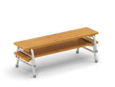 Outdoor-Bank stapelbar