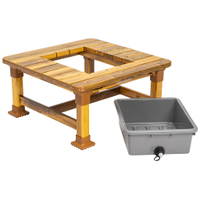 Outdoor-Sand- und Wassertisch, quadratisch - E 768986 g