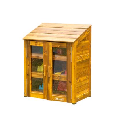 Outdoor-Schrank mit transparenten Türen