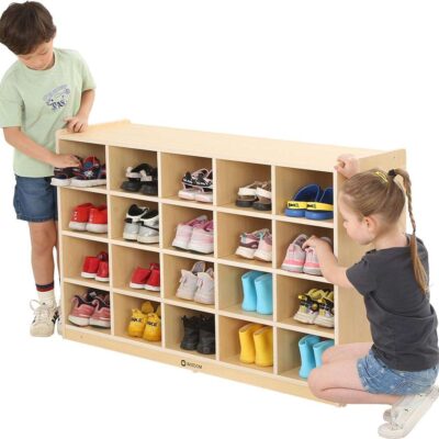 Kindergarten-Schuhregal für 20 Paar Schuhe