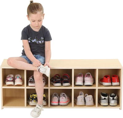 Kindergarten-Schuhregal für 10 Paar Schuhe
