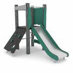 Spielturm mit Kletterelementen und Rutsche RECYCLED RC1403 - rc14031s