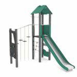 Spielturm mit Hangel- und Balancierelementen, Rutsche RECYCLED RC1405 - rc14051s
