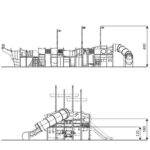 Großes Spielschiff mit Rutschen, Röhrenrutsche, Kletterelementen – RECYCLED RC1418 - rc1418front