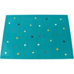 Teppich Türkis mit Punkten, 2 x 3 m - 056168 a 20
