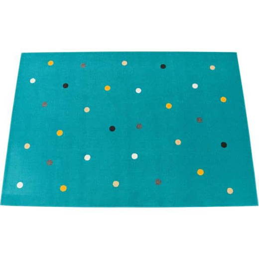 056168_a_20 Teppich Türkis mit Punkten, 2 x 3 m - 056168 a 20