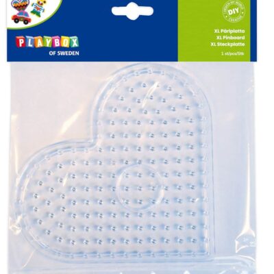 XL Bügelperlen Steckplatten Transparent, 3er Set