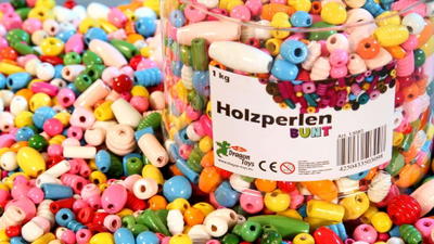 Holzperlen bunt