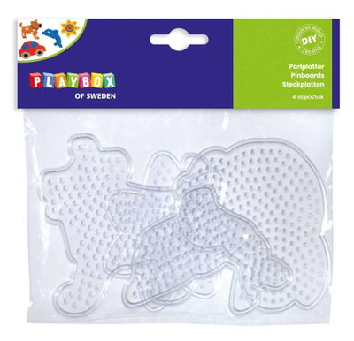 Steckplatten Transparent  4tlg.
